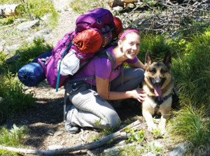 Rachel Parkin backpacking